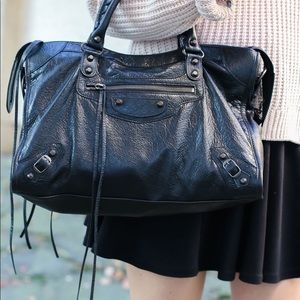 Balenciaga City Shoulder Handbag Calfskin